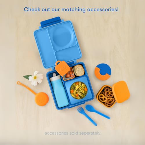 OmieBox Kids' Insulated Blue Sky Lunch Box - 3 Compartments, Leak-Proof