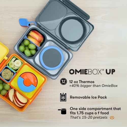 OmieBox UP Insulated Bento Lunch Box with Thermos Jar | 2 Compartments