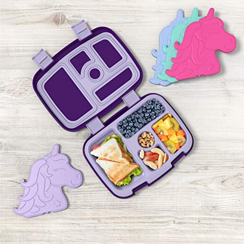 Bentgo Buddies Slim Reusable Ice Packs - 4-Pack Unicorn Design