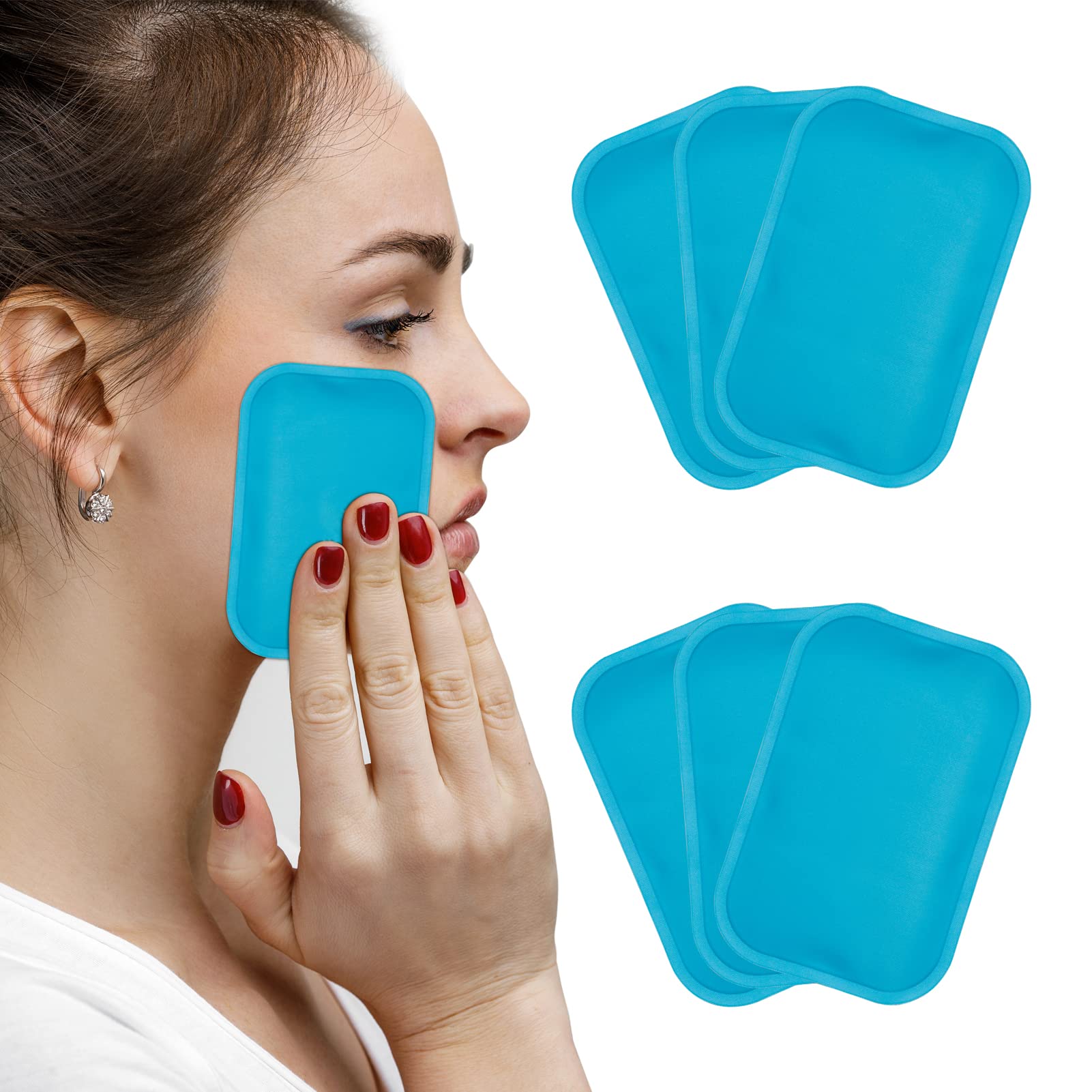 Reusable Mini Gel Cold Packs for Kids - 6 Pack