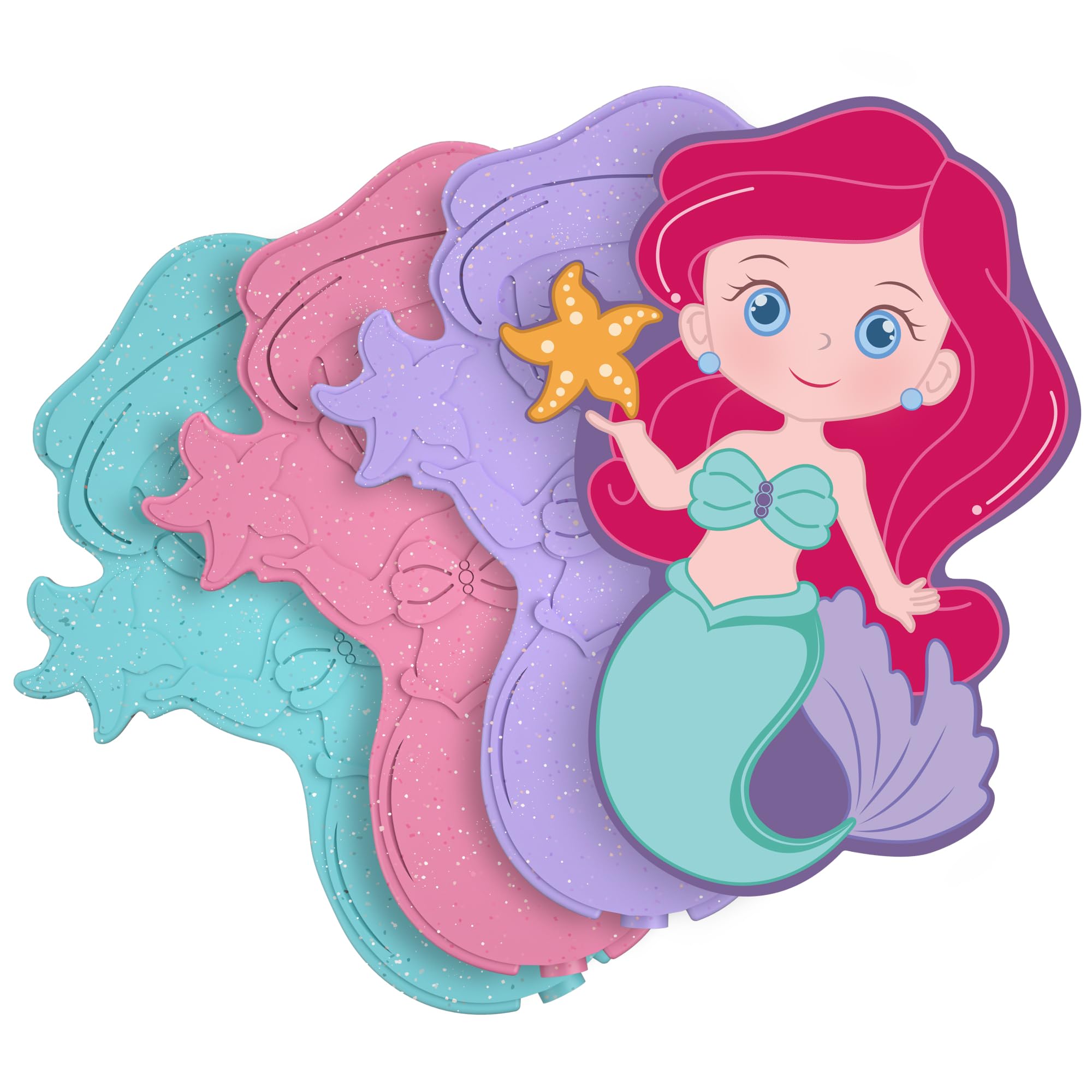 HiYZ Mermaid Lunch Box with Ice Packs - Reusable & Quick Freeze Coolers for Kids